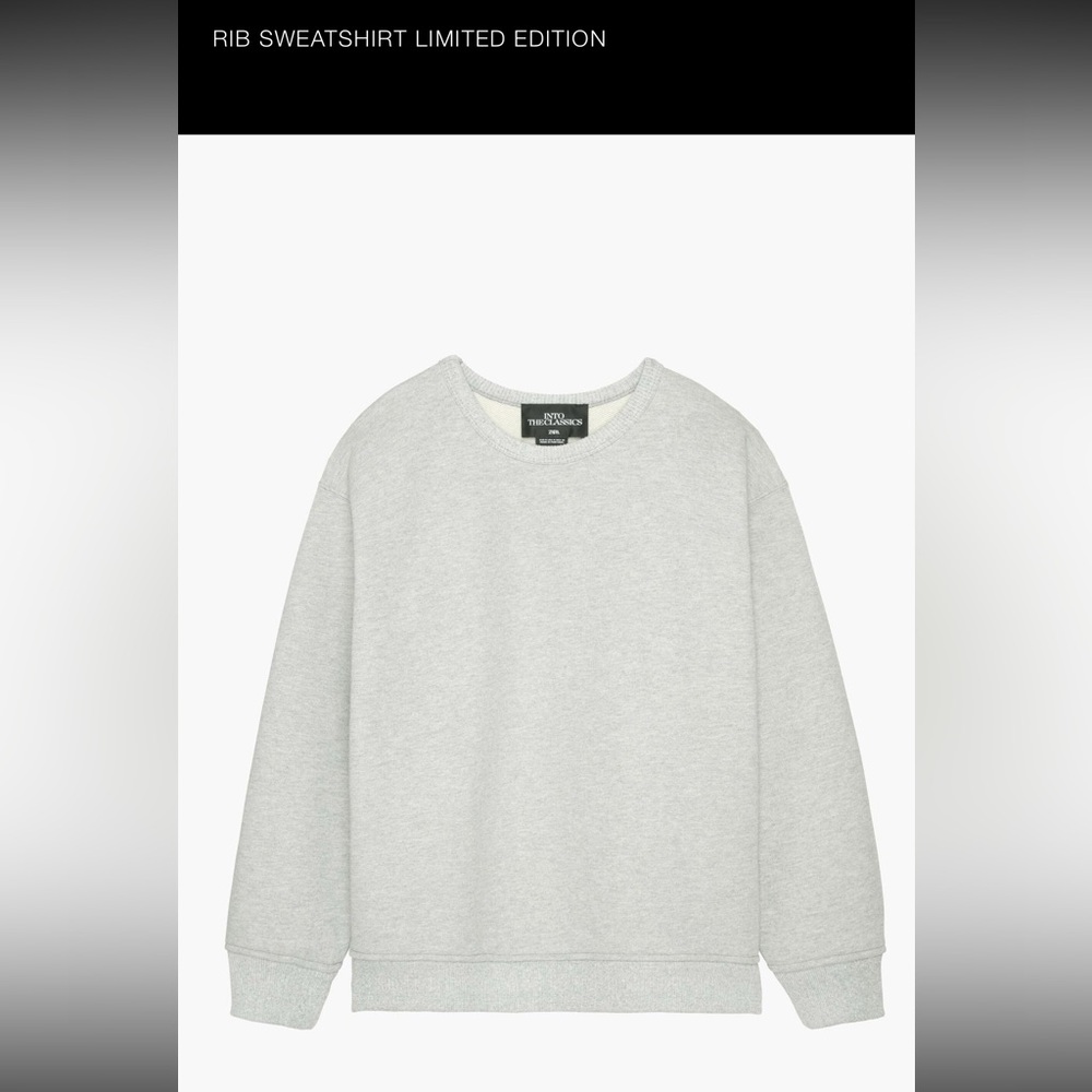 Zara ribbed sweatshirt